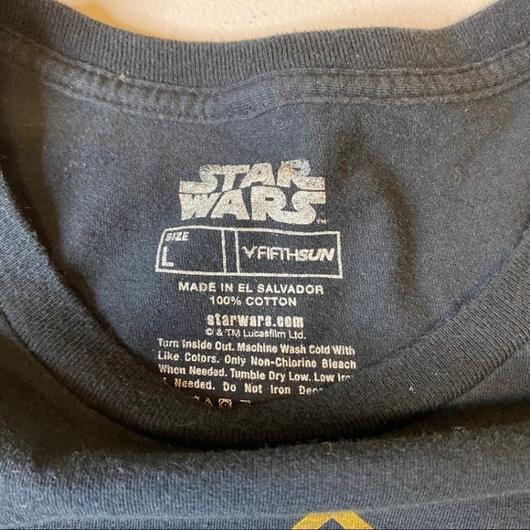 Star Wars Fifth Sun Gold Black Men's LG T-Shirt - Picture 3 of 4